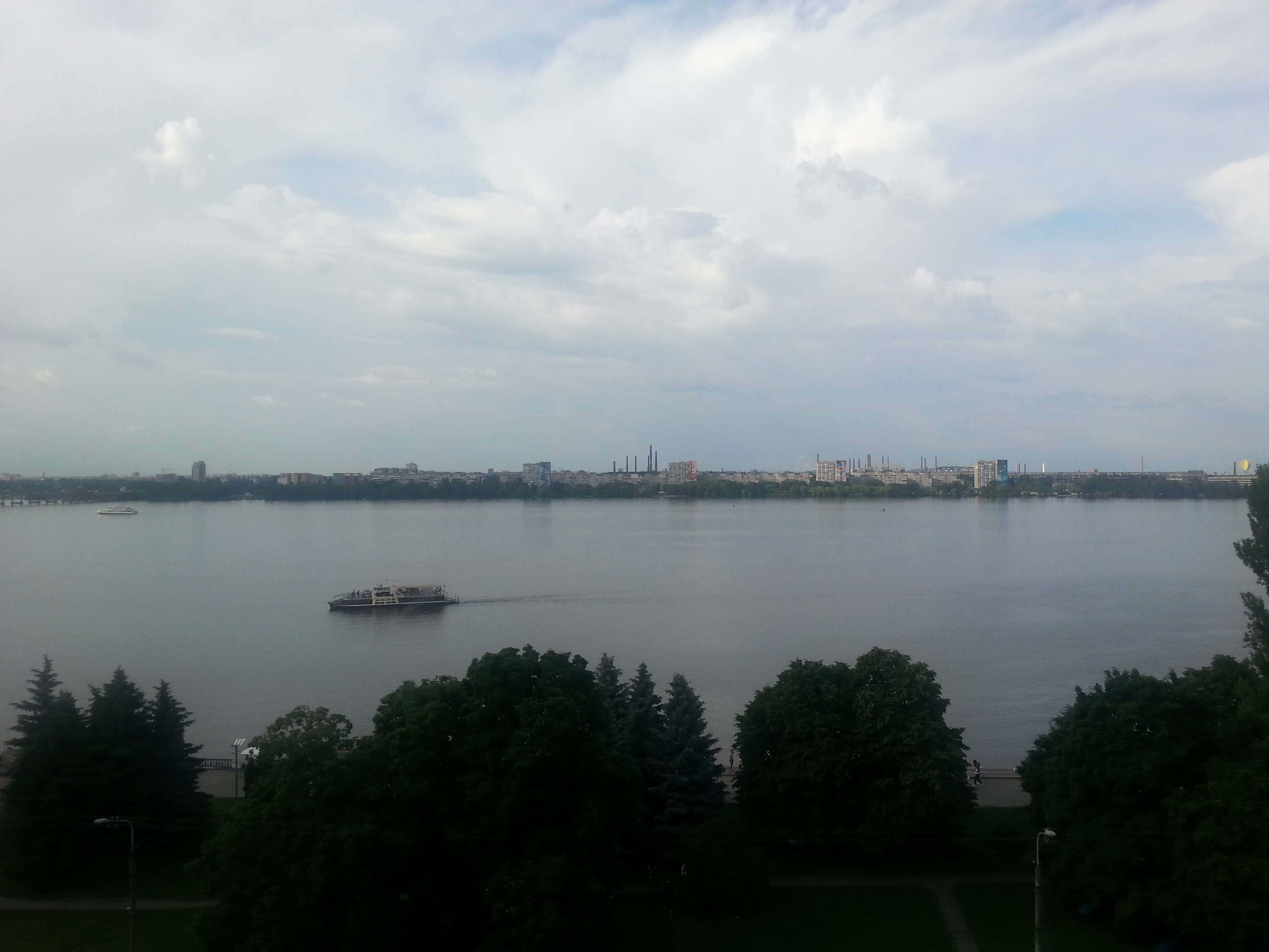 Archive photo of Dnipro in May 2019. It does not depict the current attack or damage.